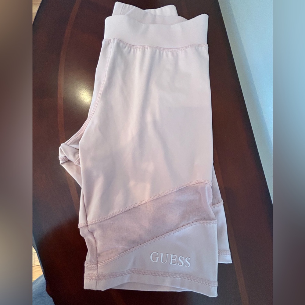 Guess Pink athletic shorts.